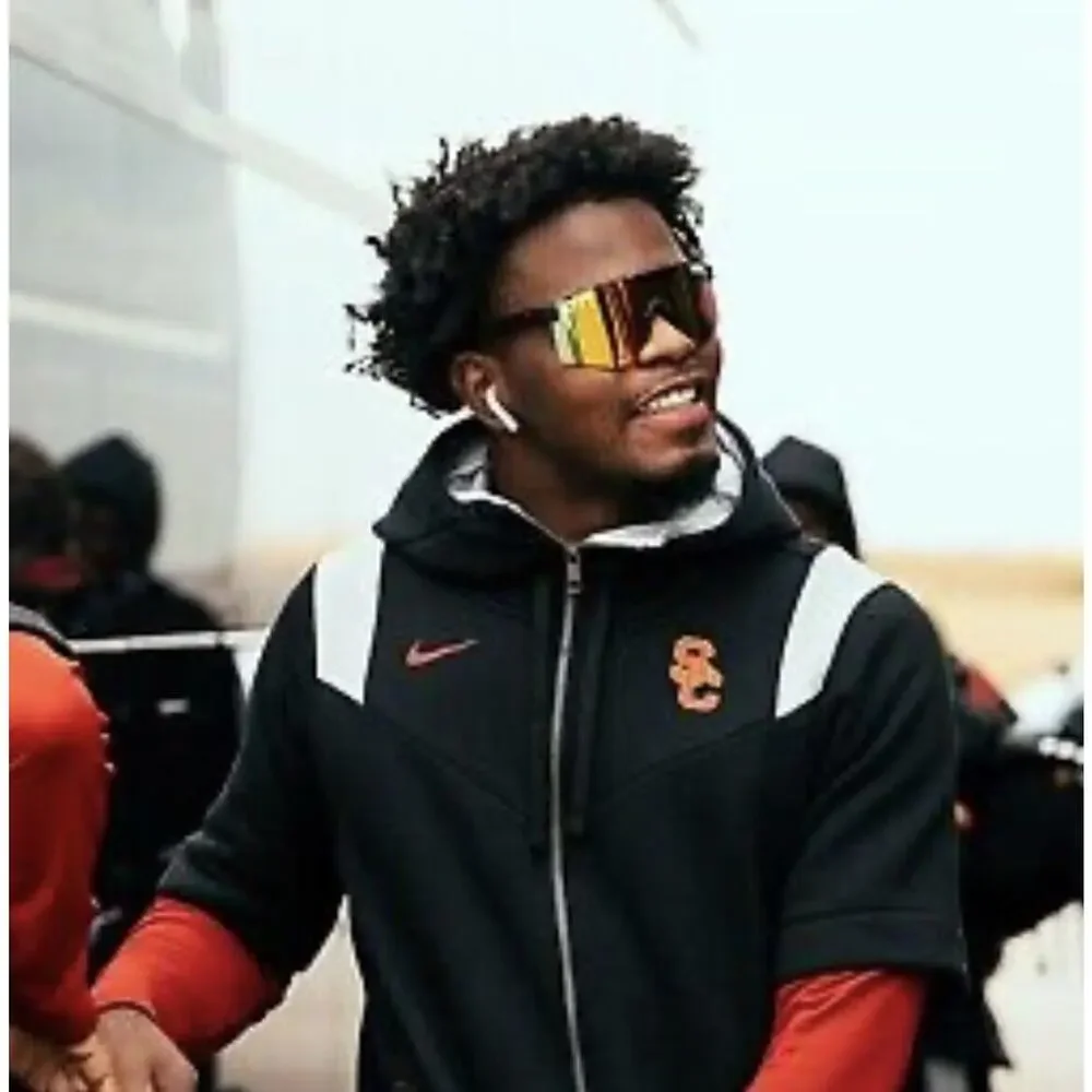Nike USC Trojans Sideline Showout Hoodie Men’s Size L Short Sleeve Full-Zip NWT
